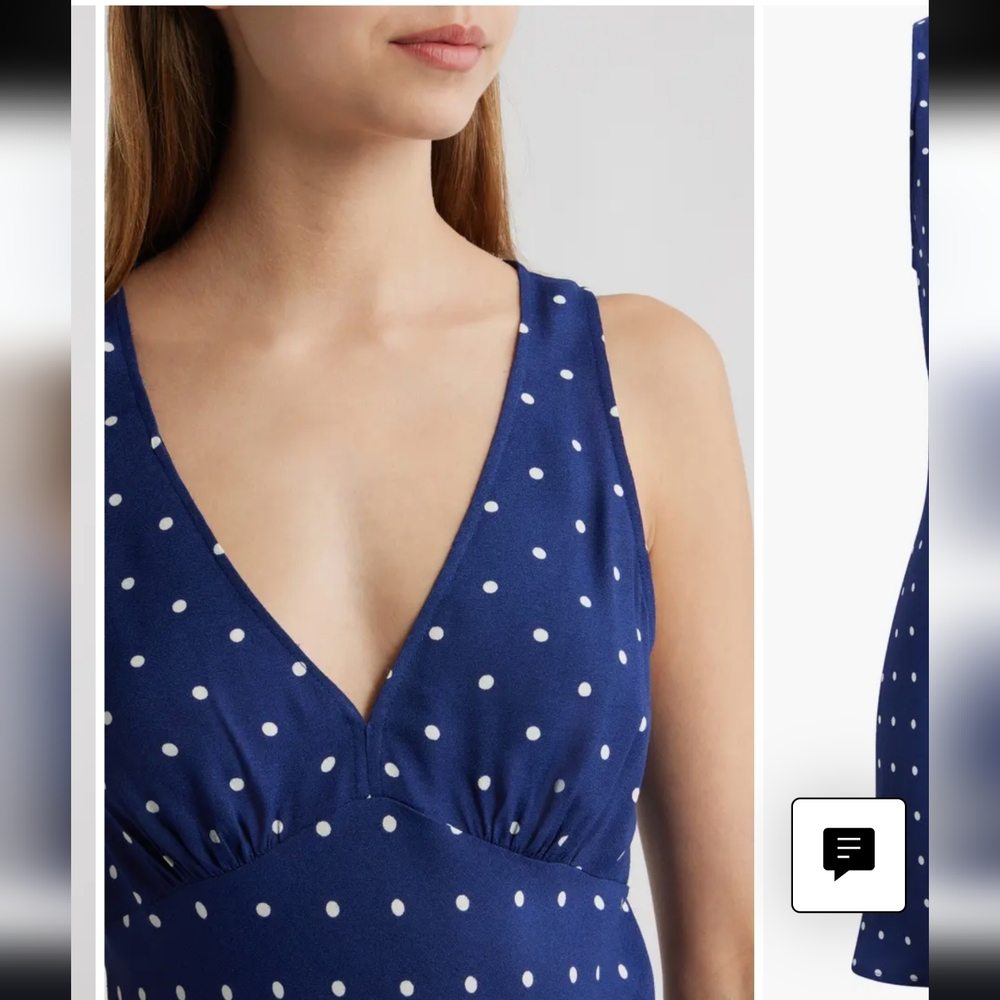 Reformation Calix Polka Dot Mini Dress M - Picture 4 of 8